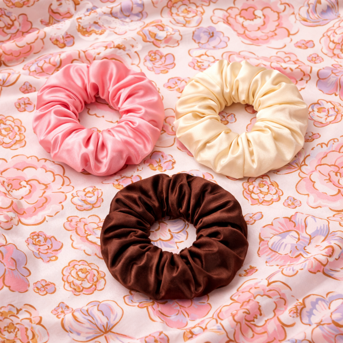 Grace Under Pressure Satin Scrunchie Set