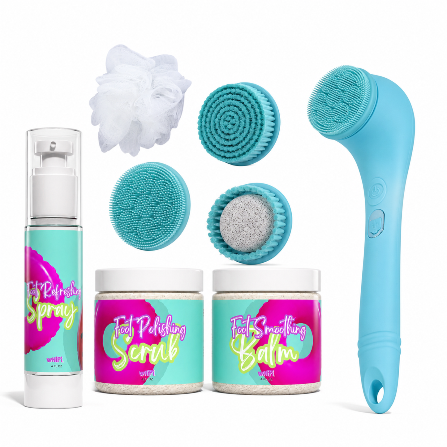 Summer Perfect Pedi Bundle + Free Wash Away Doubt Body Brush