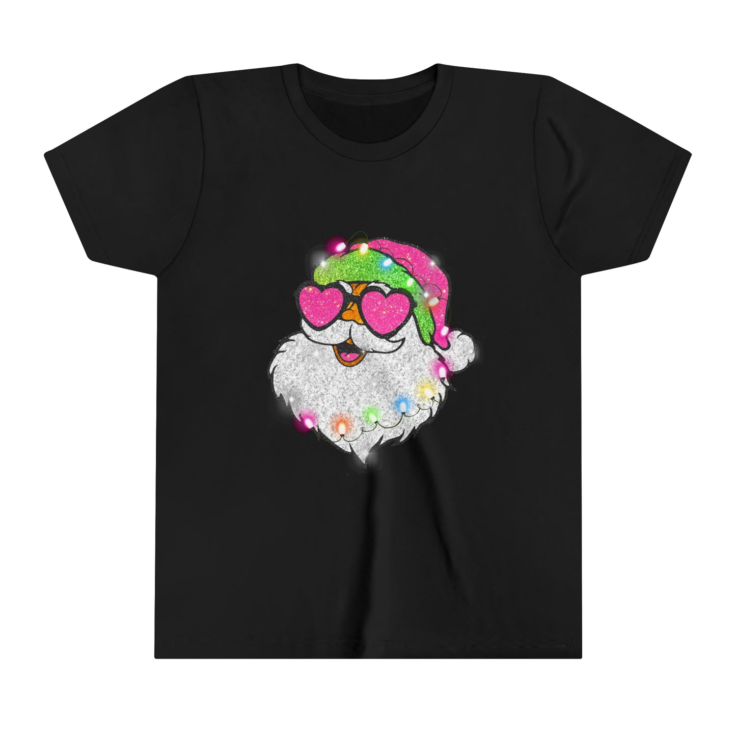 Santa with Glasses Youth Tee