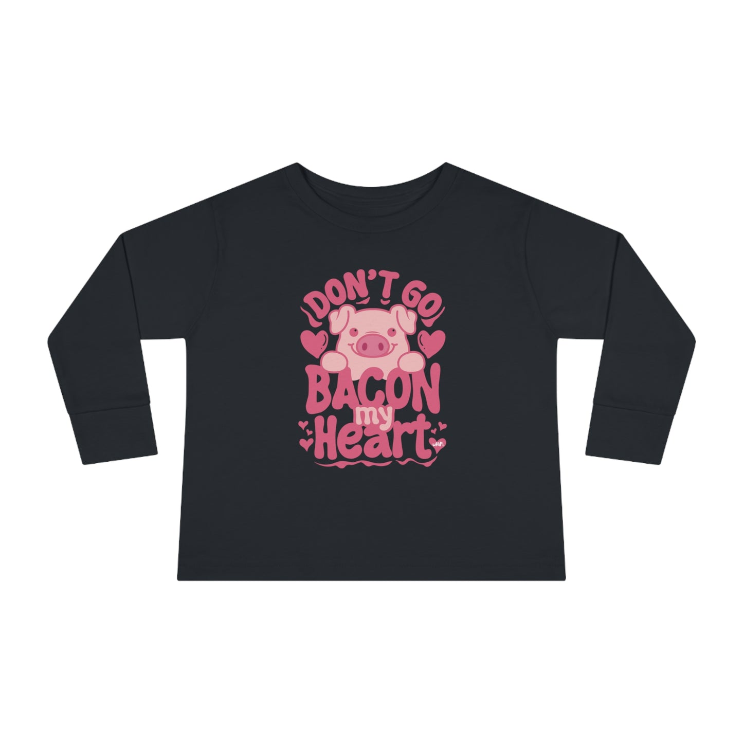 Toddler Bacon My Heart Done Long Sleeve Tee