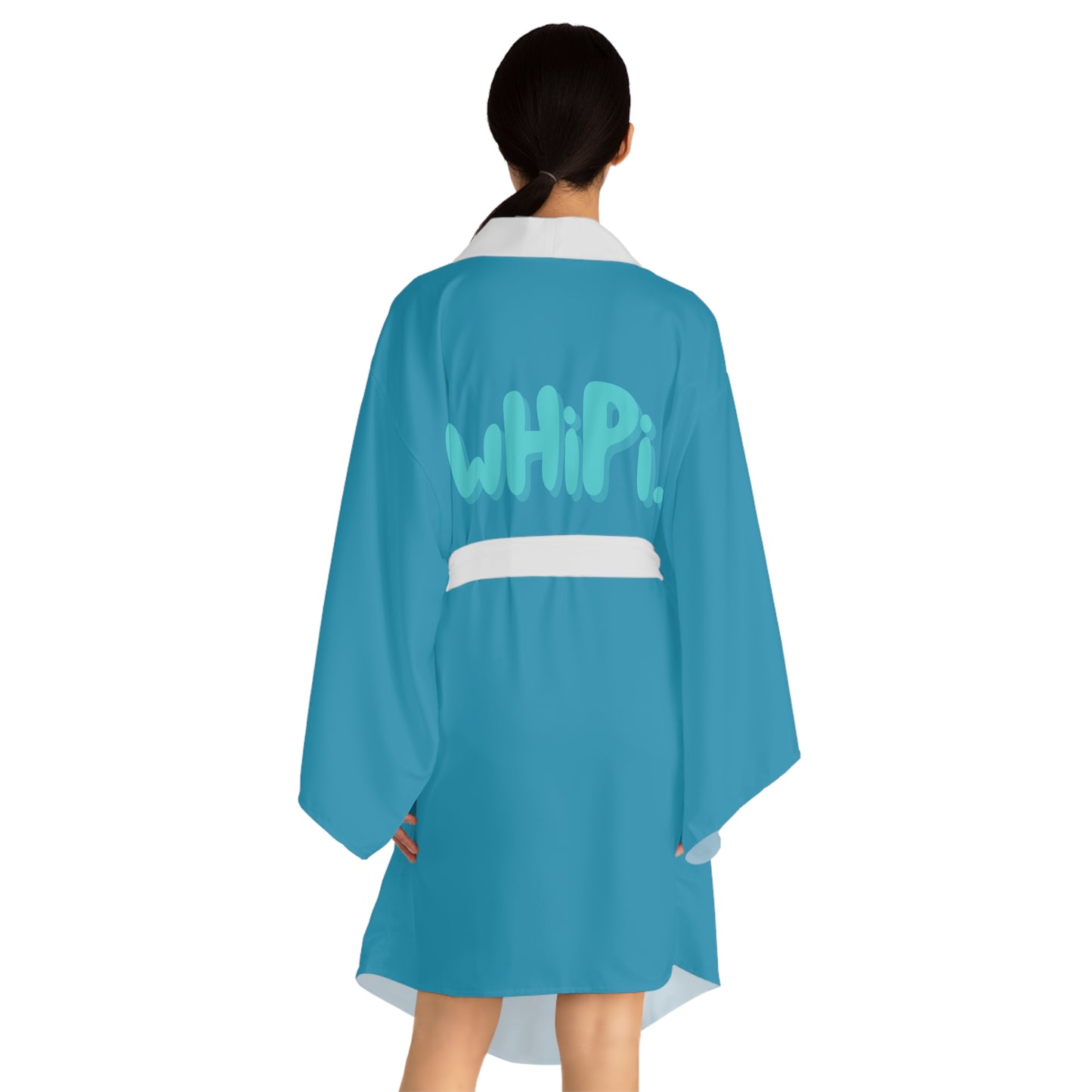 Blue wHiPi. Long Sleeve Kimono Robe