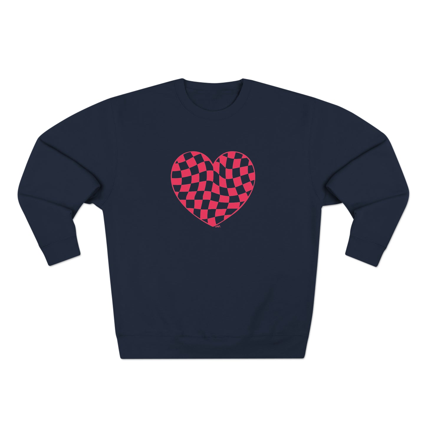 Checkered Love Crewneck Sweatshirt