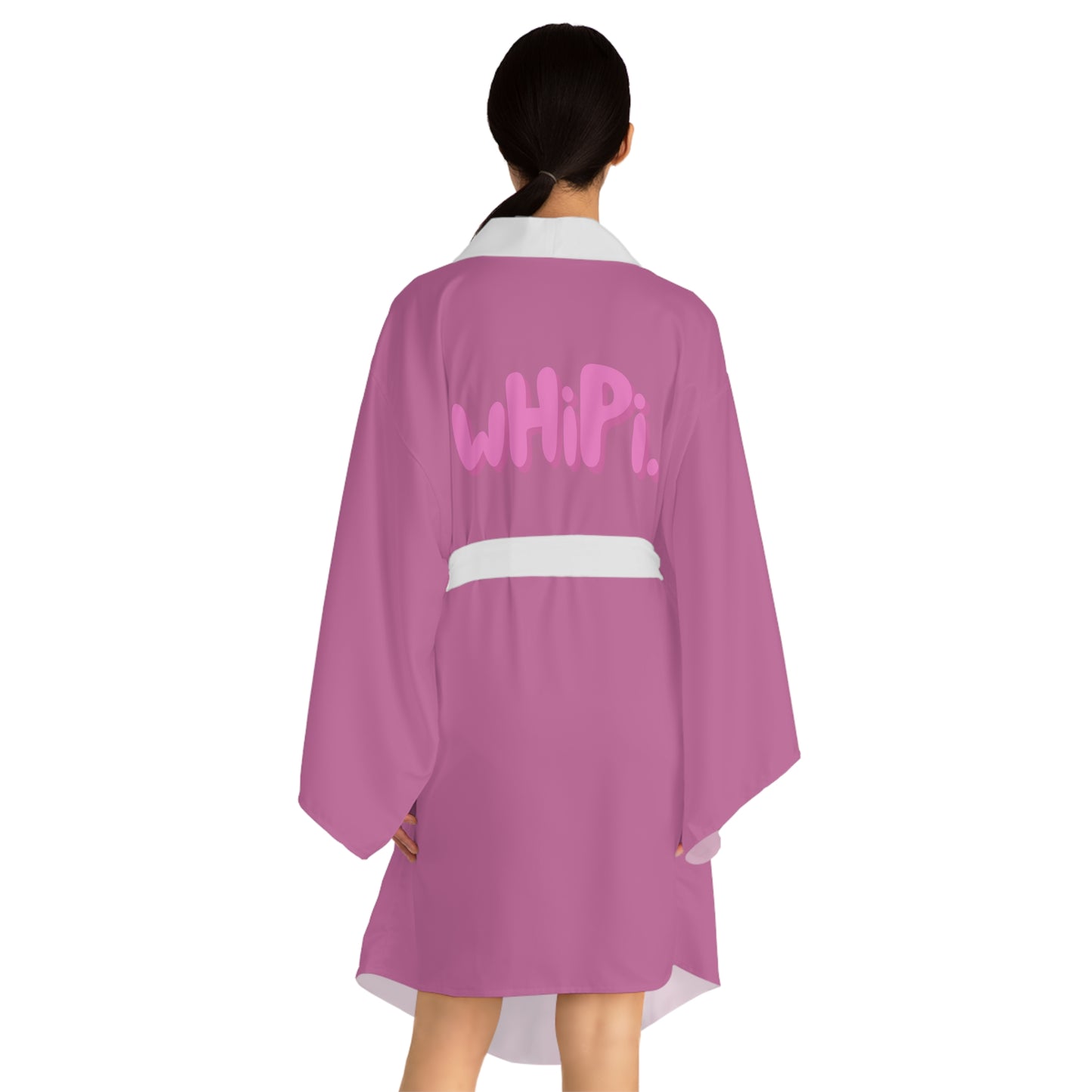 Pink wHiPi. Long Sleeve Kimono Robe