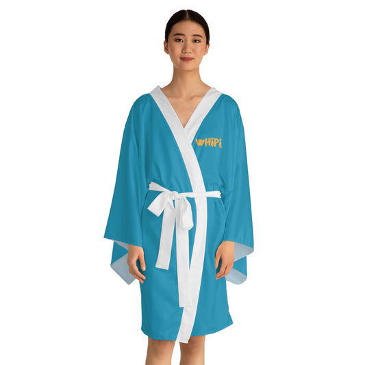 Yellow/Turquoise Long Sleeve wHiPi. Kimono Robe