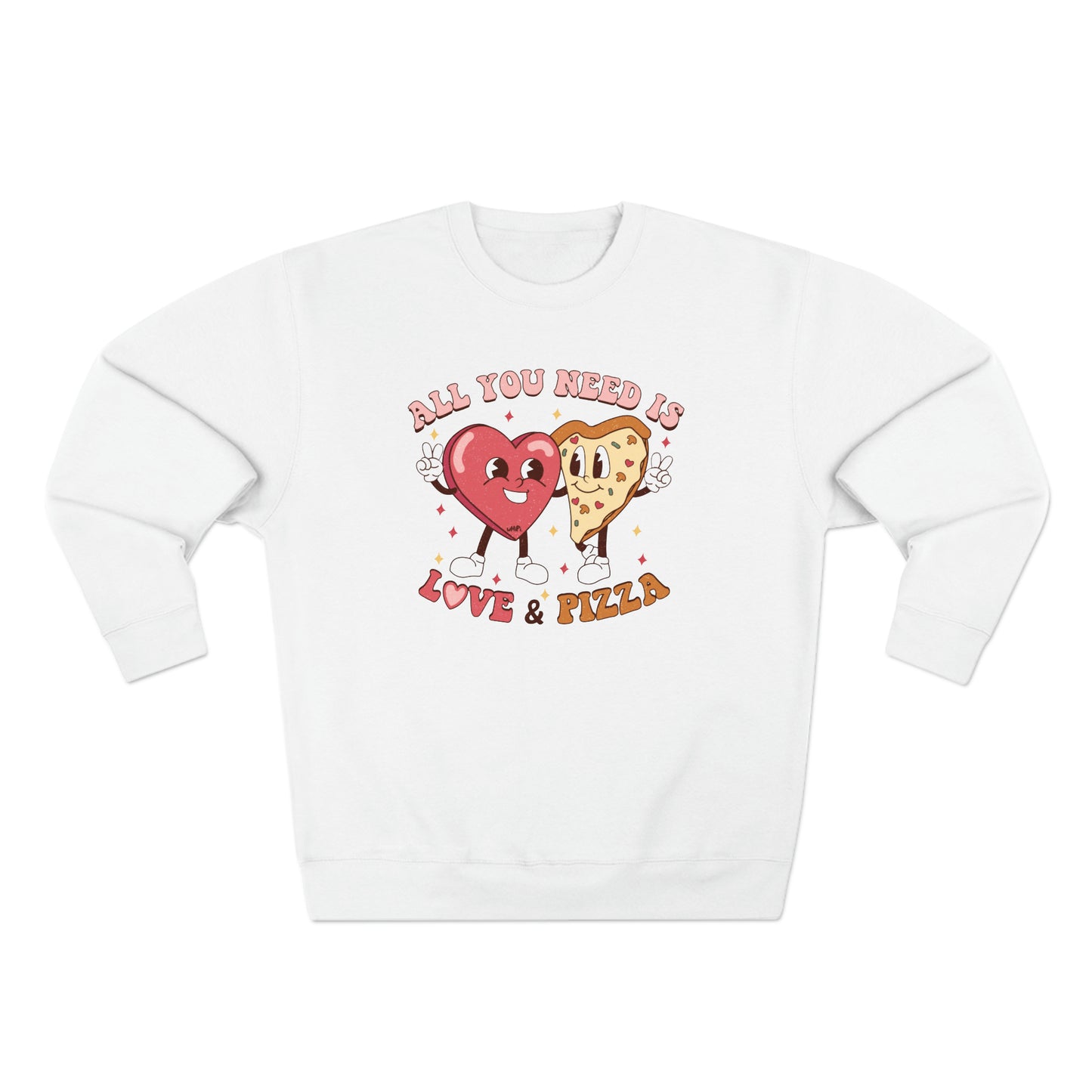 Love and Pizza Crewneck Sweatshirt