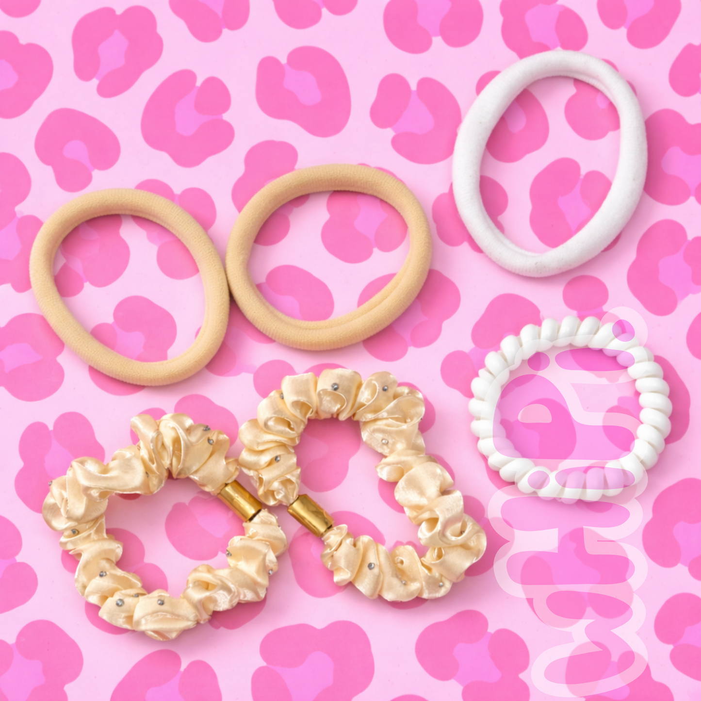 Champagne Crown Hair Set