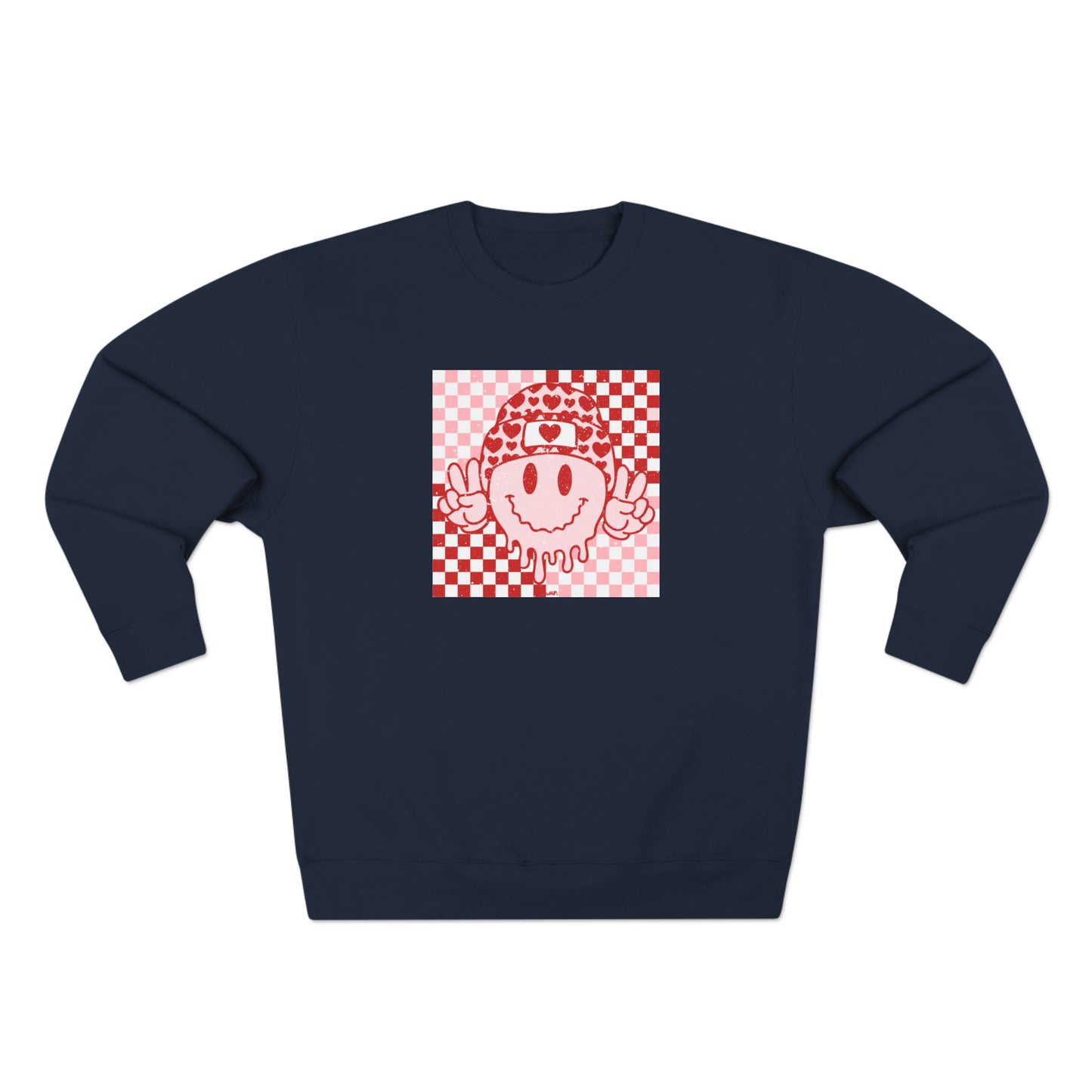 Checkered Love Crewneck Sweatshirt