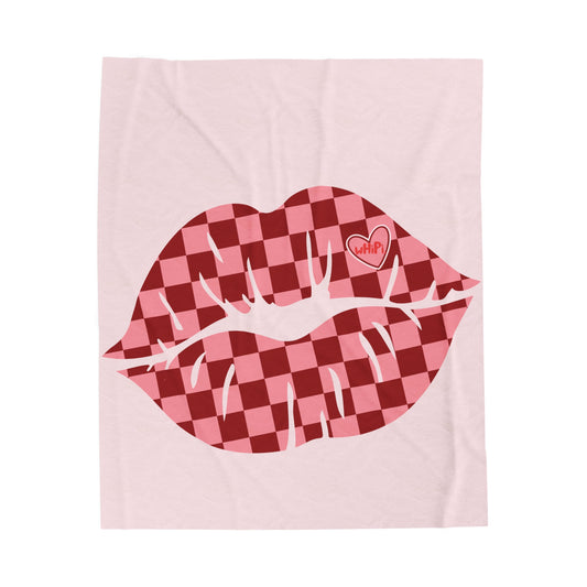 Love Lips Plush Blanket