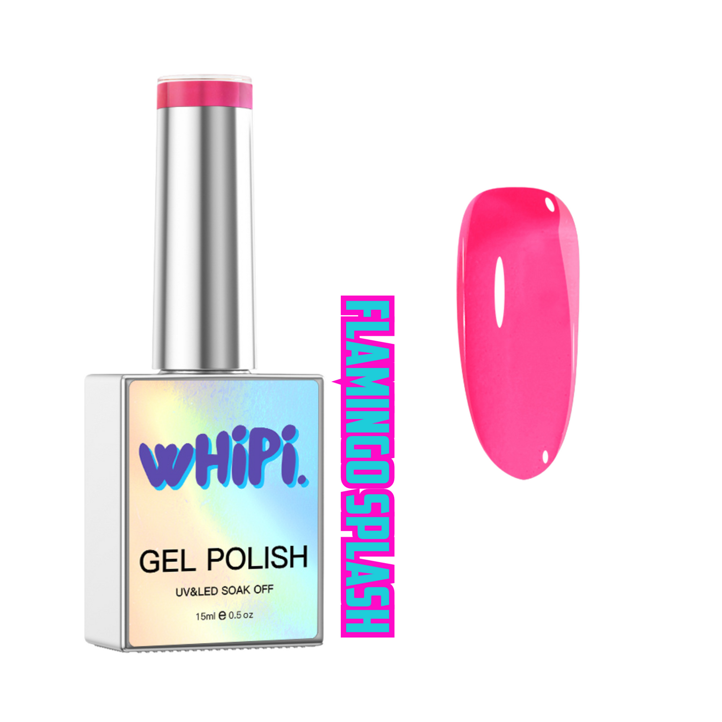 Flamingo Splash JELLY Gel Polish