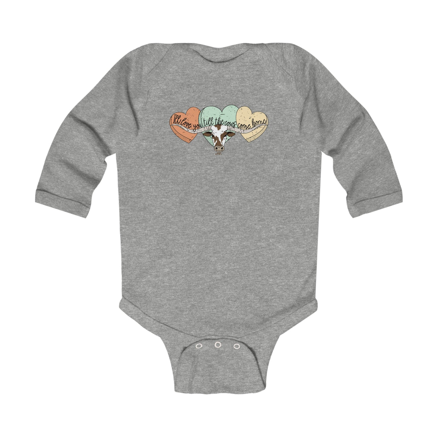 Infant Cows Come Home Long Sleeve Bodysuit