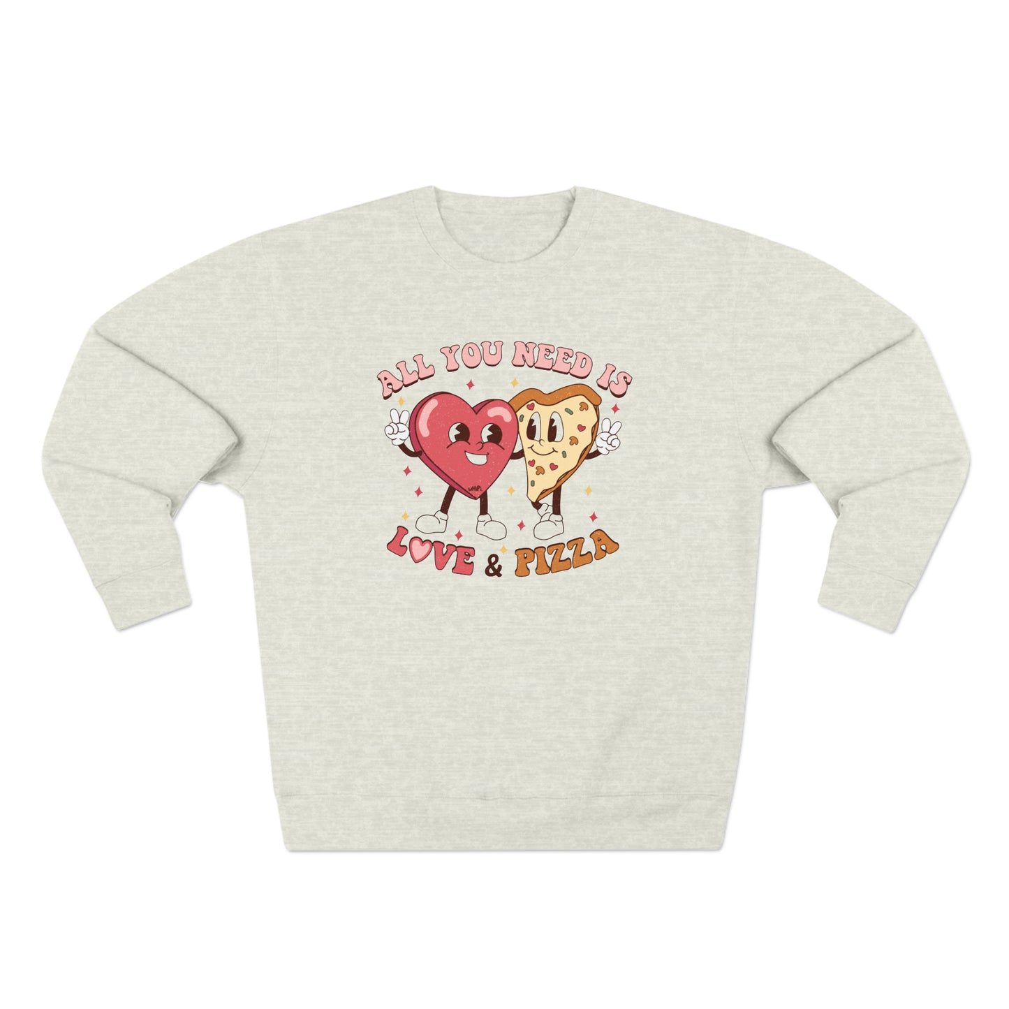 Love and Pizza Crewneck Sweatshirt