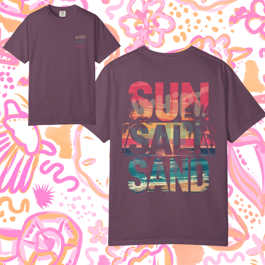 Sun Salt Sand wHiPi. Tee