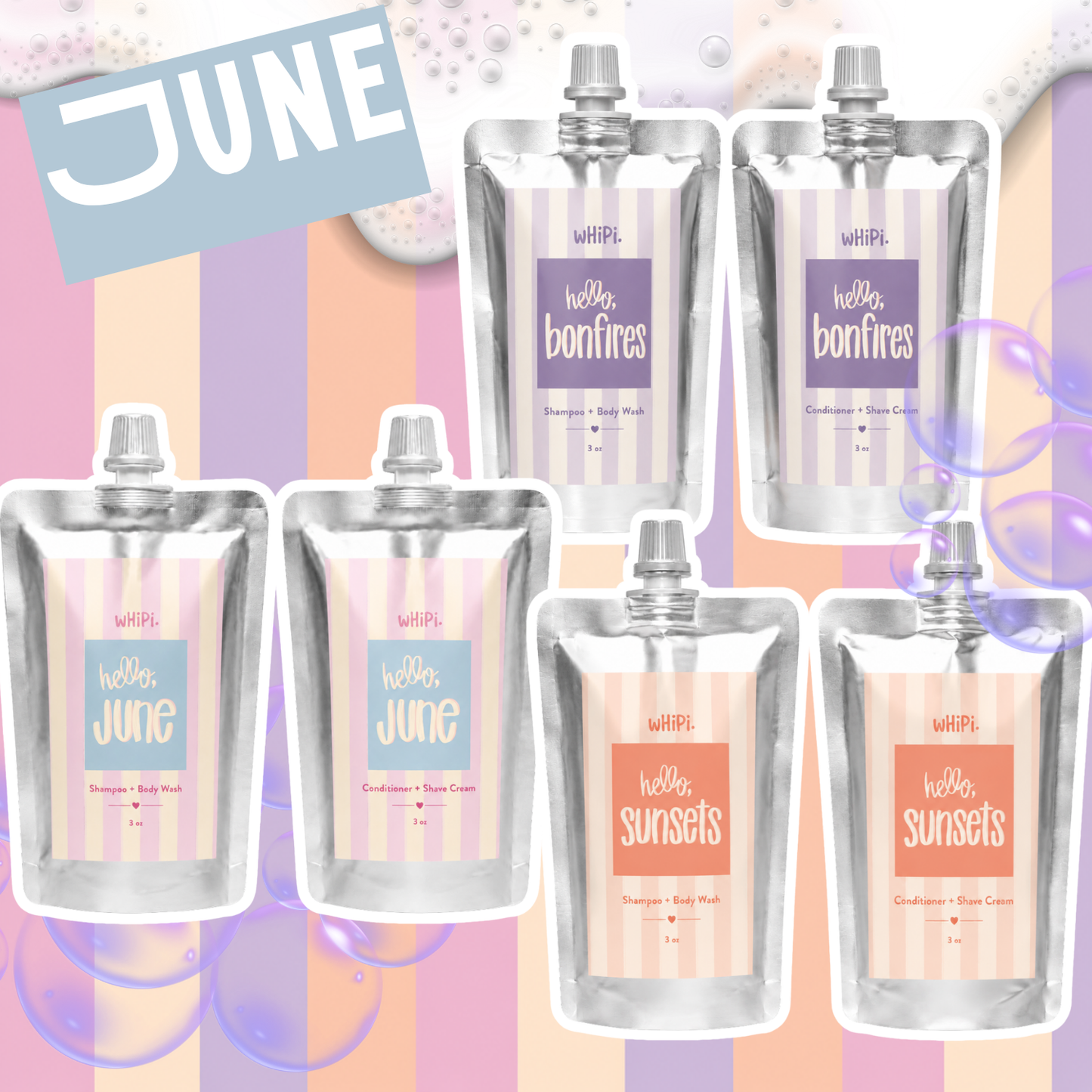 Monthly wHiPi. Beauty Bag Bundle- June