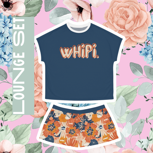 Midnight Blooms Lounge Set