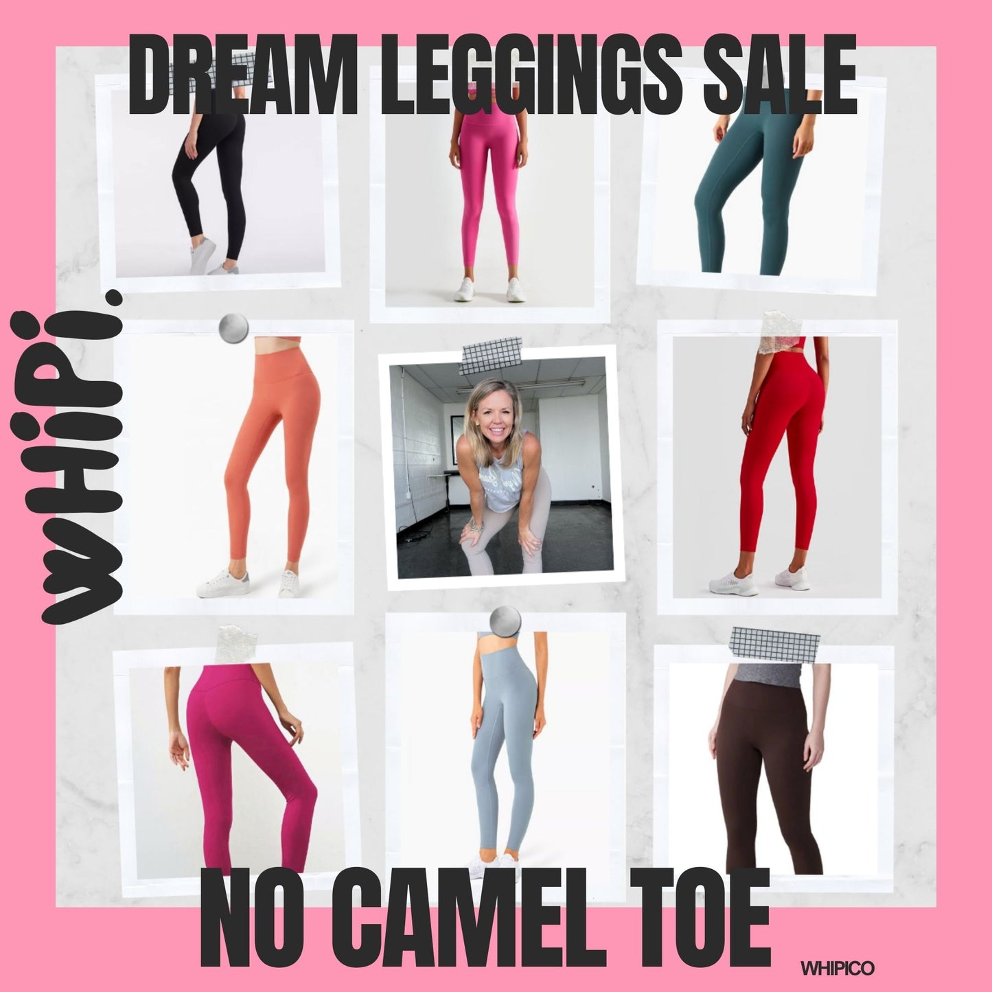 wHiPi.'s Signature Sky Blue Seamless High Waisted Leggings