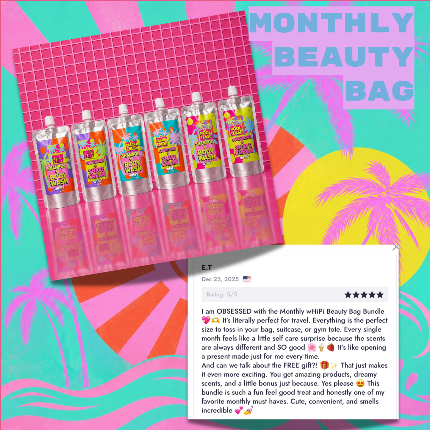 Monthly wHiPi. Beauty Bag Bundle- August