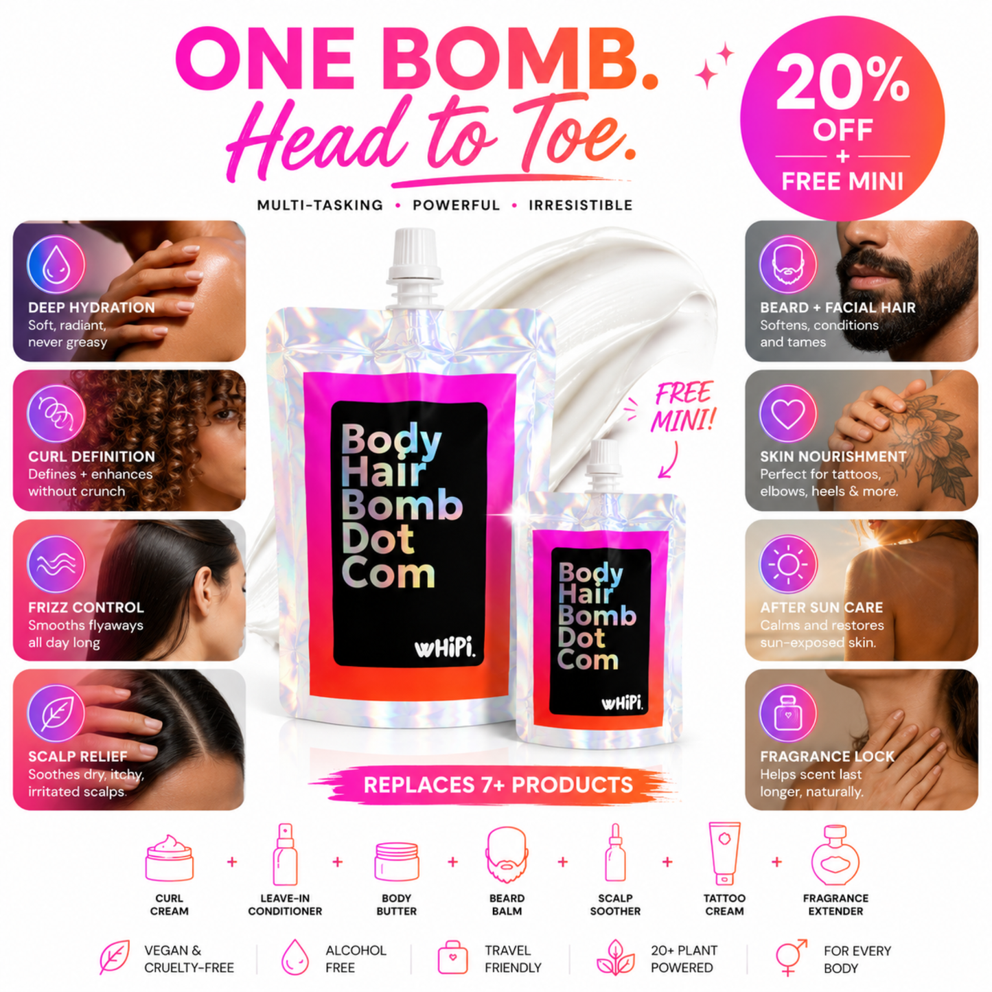 Bombshell Bundle- Hair+Body Bomb