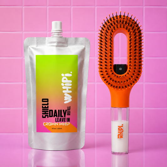 wHiPi. SHIELD Mist + Glide Detangle Brush Bundle