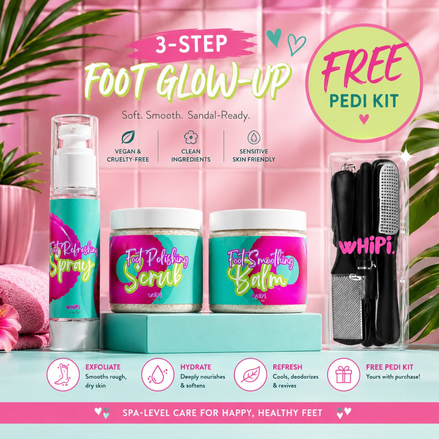 Summer Perfect Pedi Bundle+ Free Pedi Kit