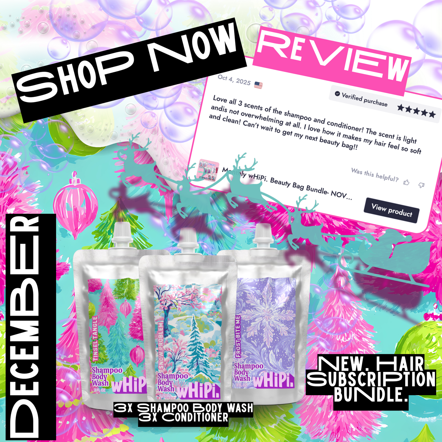 Monthly wHiPi. Beauty Bag Bundle- December