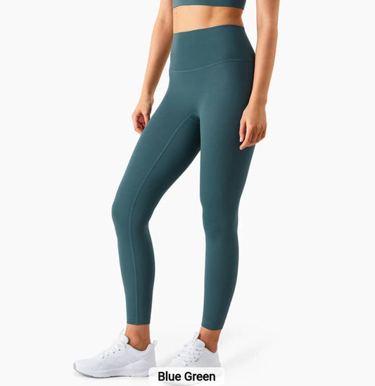 wHiPi.'s Signature Blue Green Seamless High Waisted Leggings
