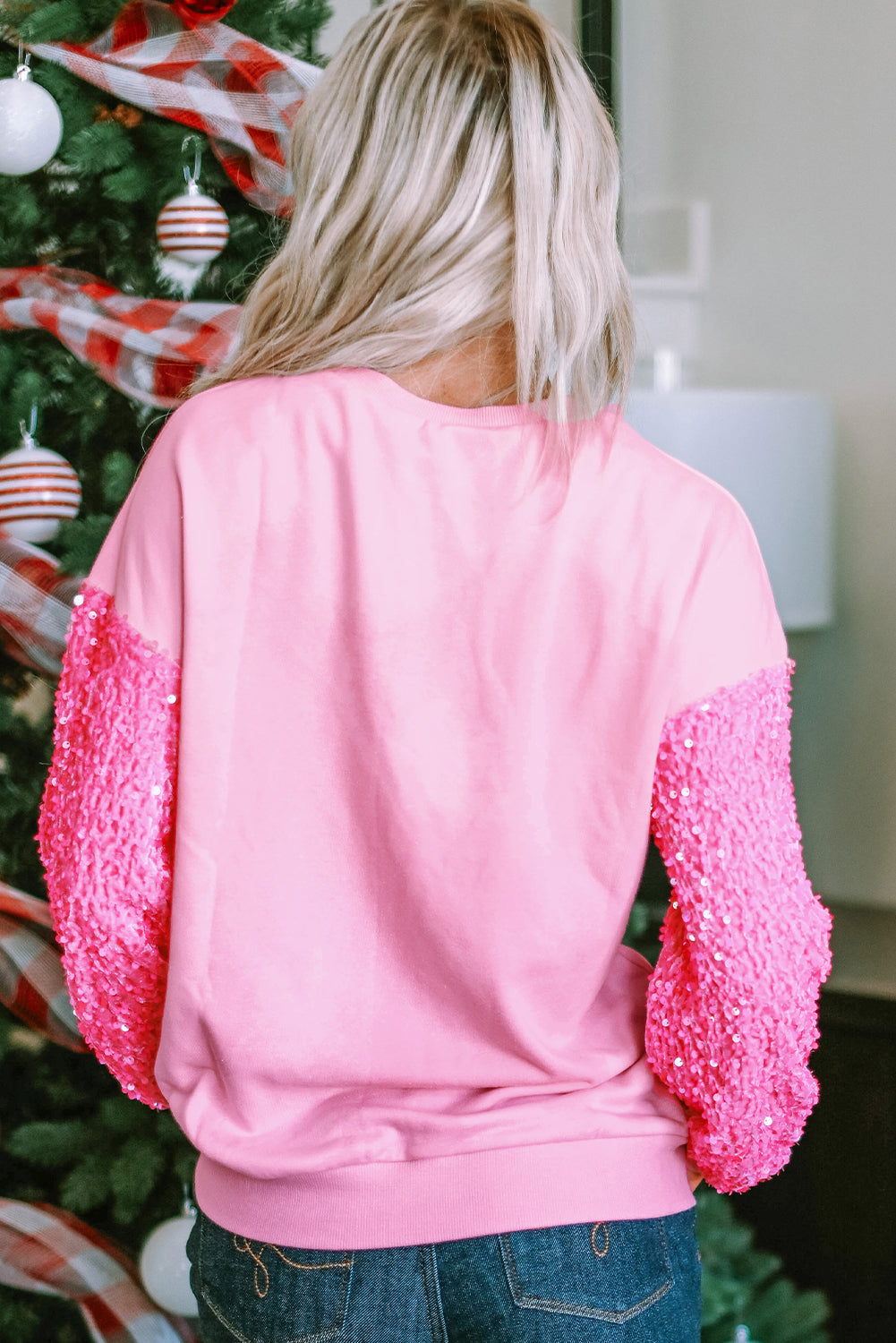 Sequin Heart Sweatshirt—All Heart—Valentine's Day Collection