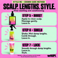 After washing and conditioning: Step 5 Boost on clean scalp, Step 6 Shield on damp lengths, Step 7 Lock on damp lengths. Leave all three in.