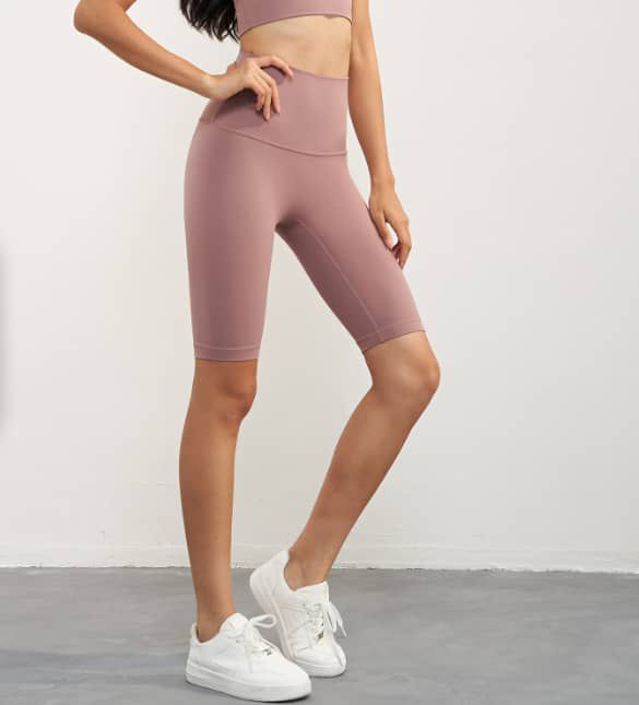 wHiPi.'s Signature Dawn Pink Seamless High Waisted Shorts