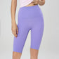 wHiPi.'s Signature Deep Purple Seamless High Waisted Shorts