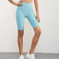 wHiPi.'s Signature Teal Blue Seamless High Waisted Shorts