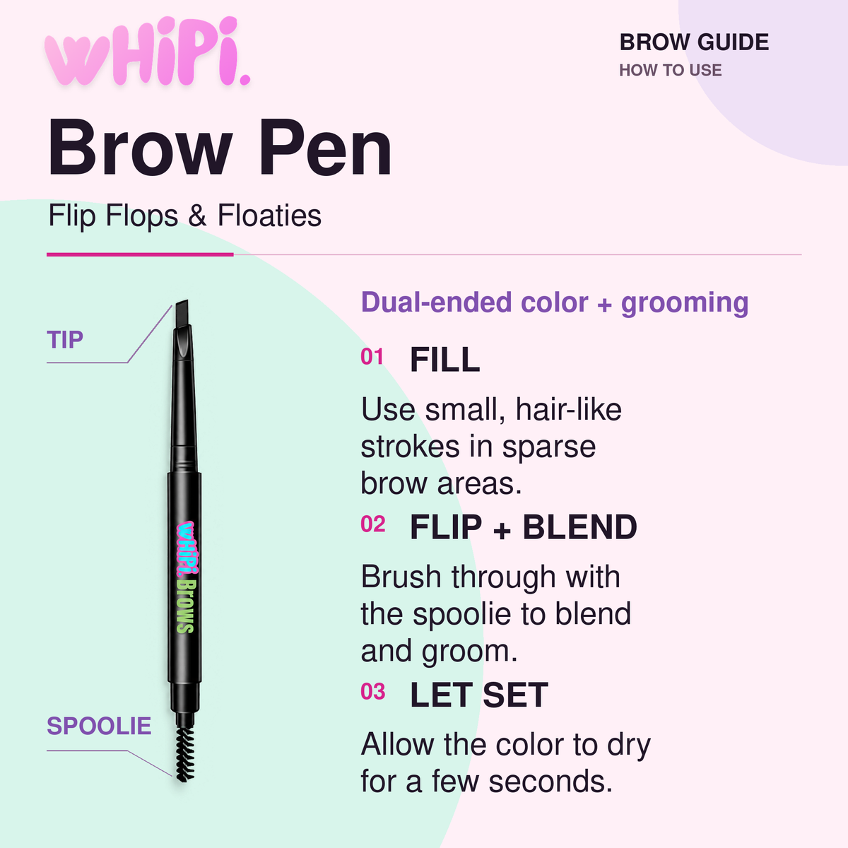 Flip Flops & Floaties Brow Pen guide: what it is, where it goes and how to use it