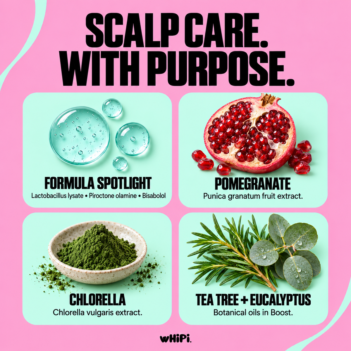 Crown Whip Boost leave-in scalp tonic — Scalp care. With purpose.