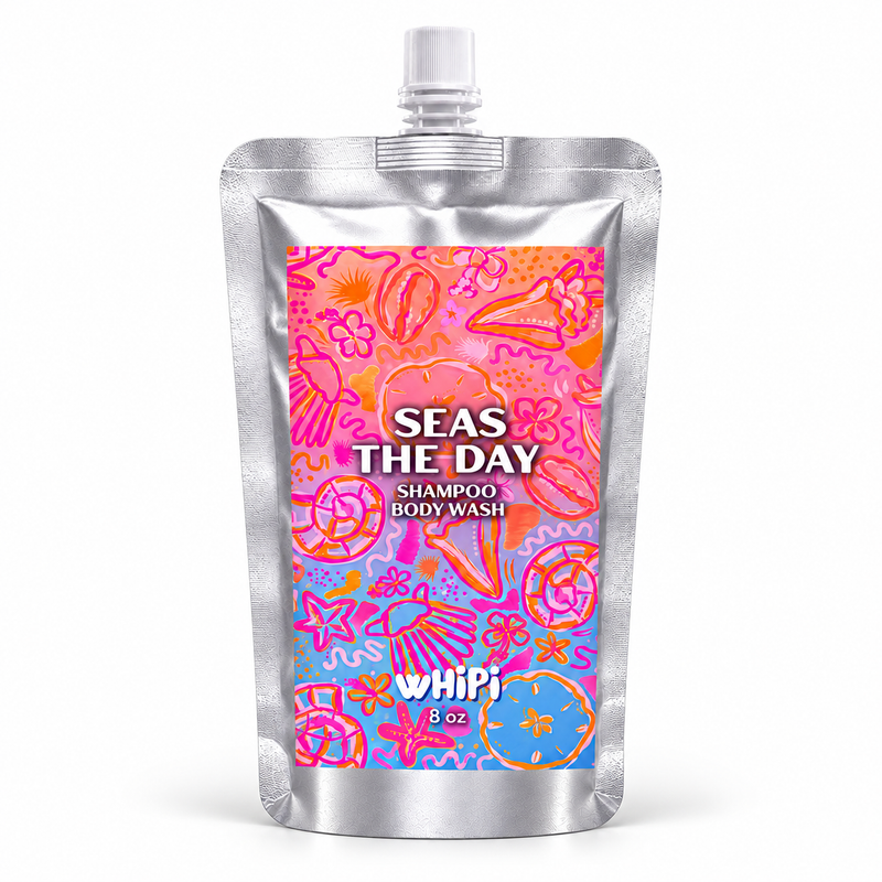 Seas The Day Shampoo + Body Wash on a clean white background.