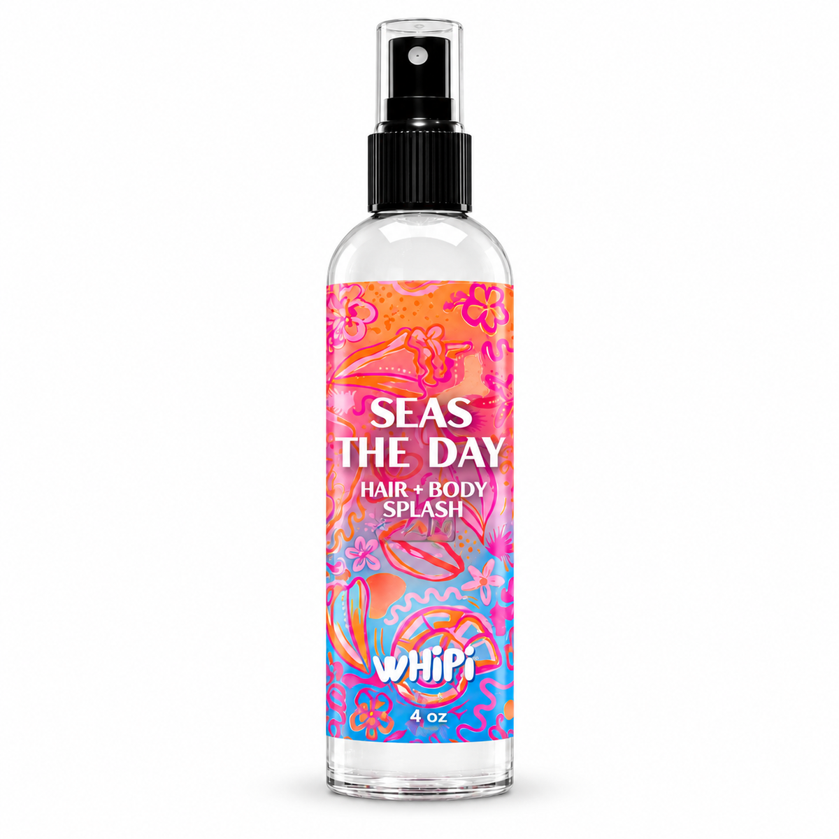 NEW Seas The Day Hair + Body Splash on a clean white background.