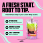 Crown Whip Cleanse routine guide: use after Detox, double cleanse, then condition with Nourish or Restore.