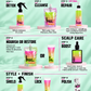 Crown Whip routine guide: Detox 1, Cleanse 2, optional Repair 3, Nourish or Restore 4, Boost 5, Shield 6, Lock 7, and Polish 8. Choose the steps you need.