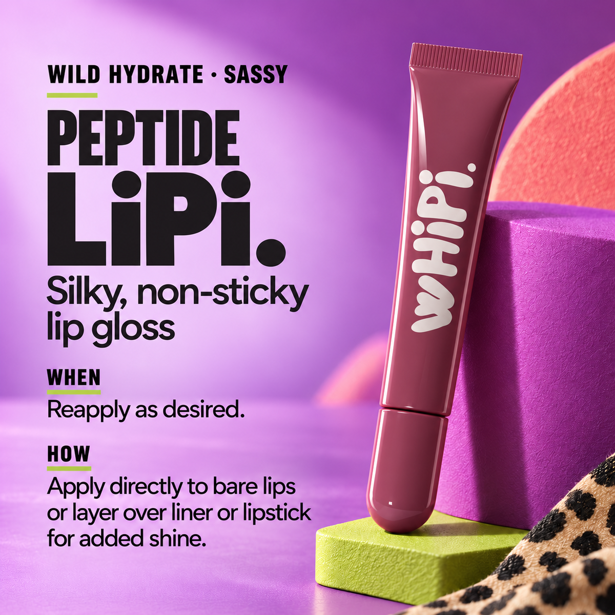 Wild Hydrate Sassy Peptide LiPi. how to use