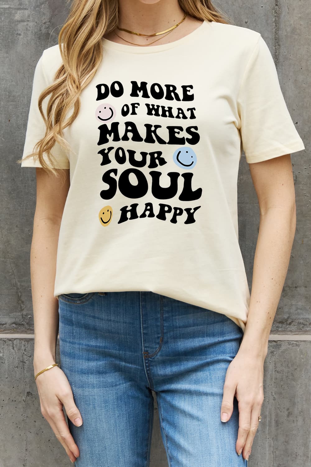 Simply Love Full Size Slogan Graphic Cotton Tee