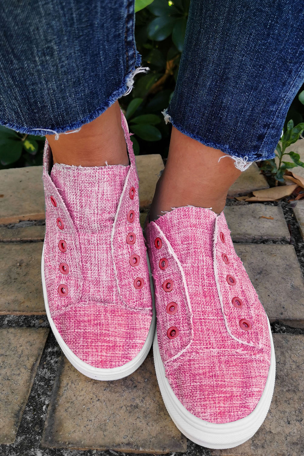 Pink Vintage Slip On Shoe