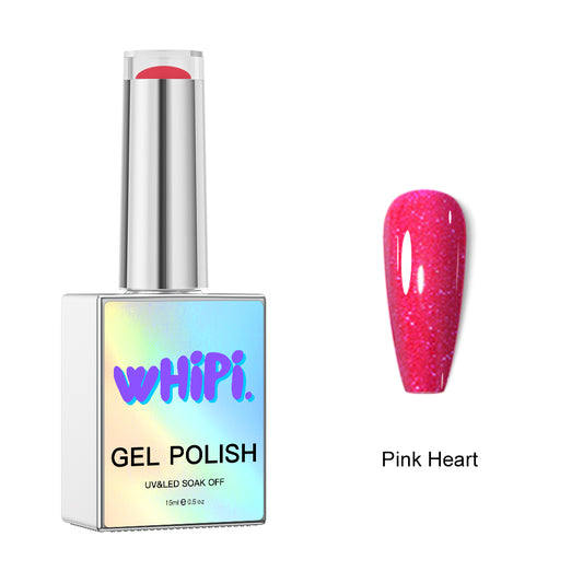 Pink Heart Gel Polish